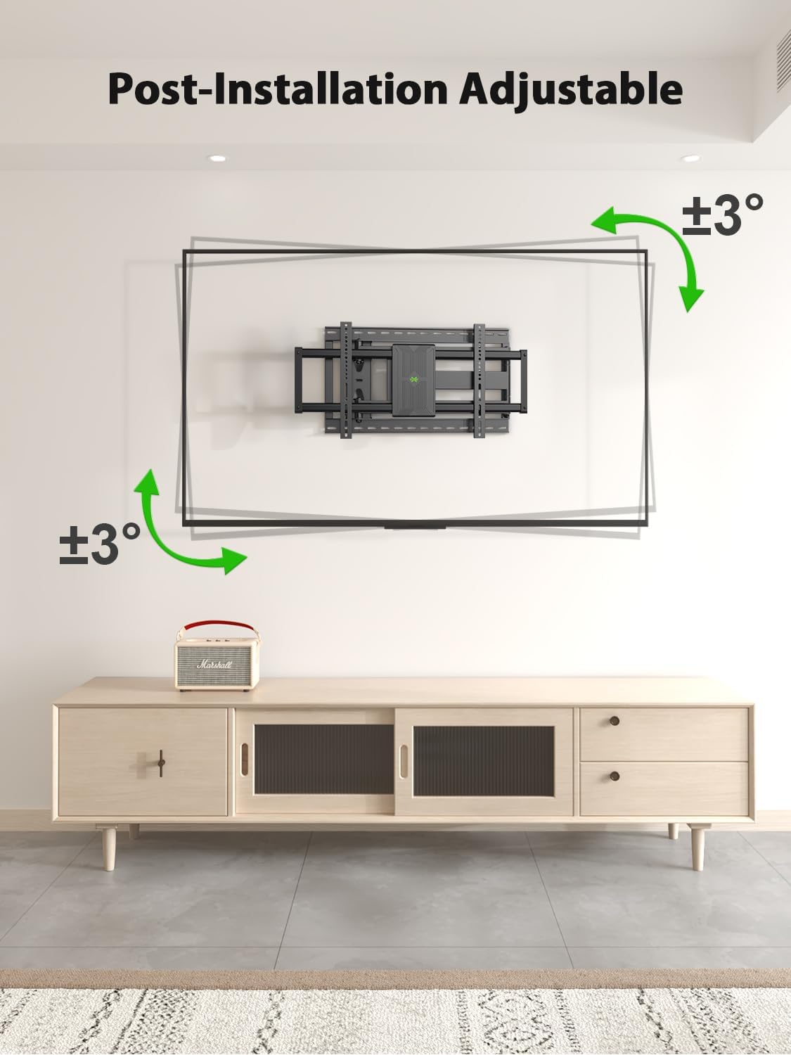 USX Mount Long Arm TV Wall Mount - Full Motion Design for 42-95 Inch TVs | 40 Inch Extension, Swivel & Tilt, 150lbs Capacity