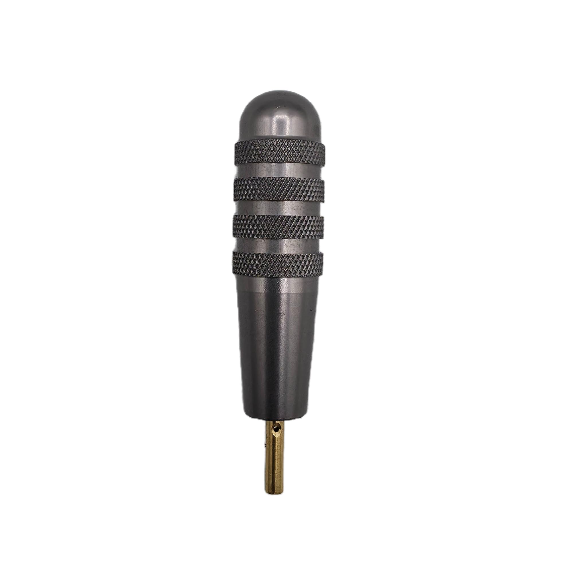 Cigar Prop Lighter Bleed Tool –Gun Metal Grey- Aluminum Body with Brass Tip for Air Removal in Butane Torch Lighters – Made in the USA – Durable and Easy to Use