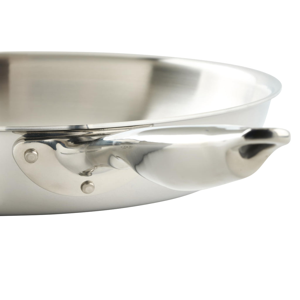 WINCO Tri-Ply Frying Pan, Silver