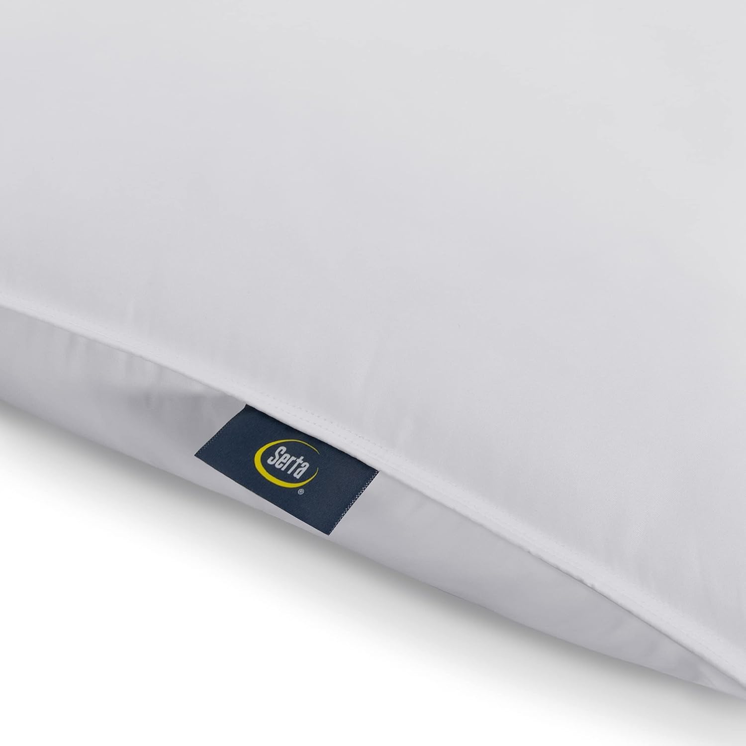 Serta Down Illusion Bed Pillows - Soft Hypoallergenic Comfort for All Sleep Positions | Queen Size, White (2 Pack)
