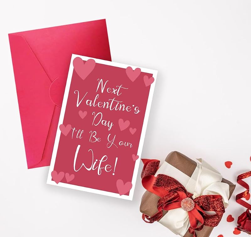 Funny Valentine's Day Card for Fiancé - Romantic Gift