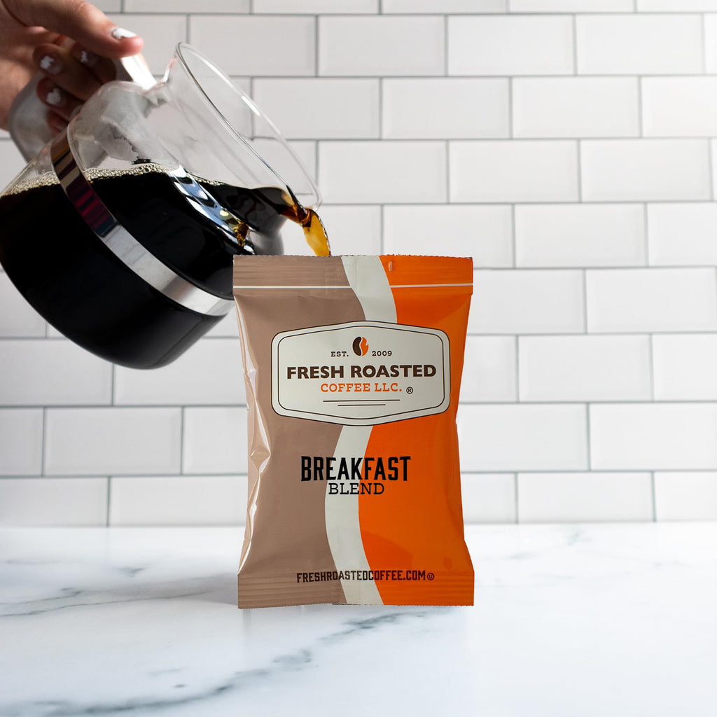 Fresh Roasted Coffee, Breakfast Blend, Kosher, Pre-Ground Fractional Packs, 2.25 Ounce, 36 Count