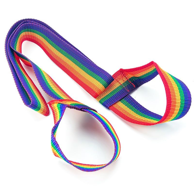 Rainbow Hair Bow Clips 4-Inch Ribbon Hair Accessories 2 Pack
