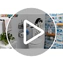 Floral Toilet Lid Cover Decal Waterproof PVC Peel and Stick Sticker
