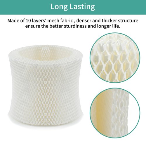 SUNRRA HC-888 Humidifier Filters for Walgreens Humidifier, LHoneywell HC 888 Series, HCM 890 Series, HEV-320 Series, Replace for Walgreens Humidifier Filters, Long Last, 4-Pack