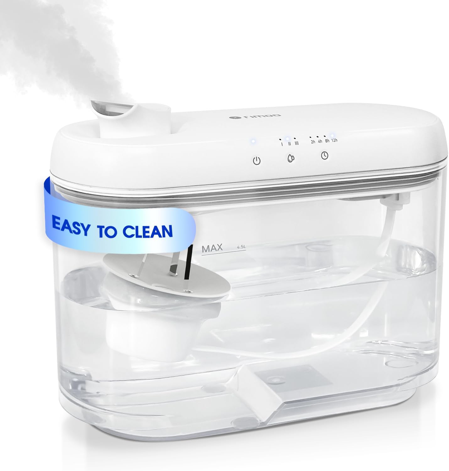 Skiennix Ultrasonic Cool Mist Humidifier - Easy Clean Design, 1.3 Gal, Ultra-Quiet for Bedrooms