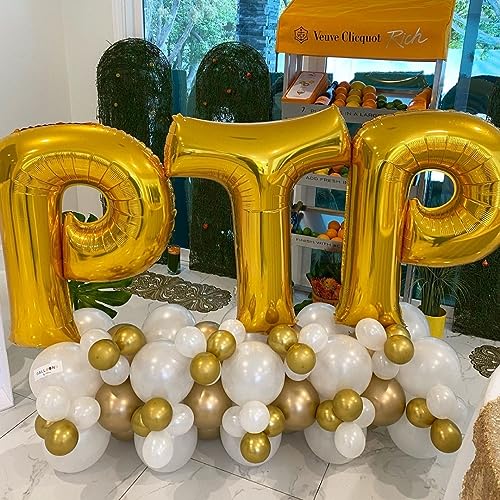 40 Inch Gold Letter X Balloon - Foil Alphabet Decoration