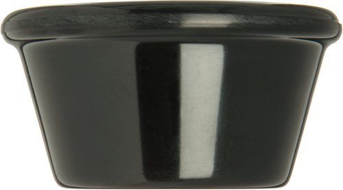 Carlisle FoodService Products S85203 Melamine Smooth Ramekin, 2 Oz, Black, 72 Pack