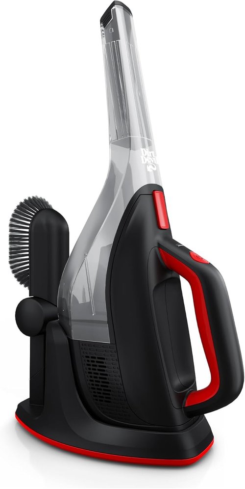 Dirt Devil 12V Cordless Handheld Vacuum - Powerful Suction & Multi-Surface Tool Kit | Lightweight Black