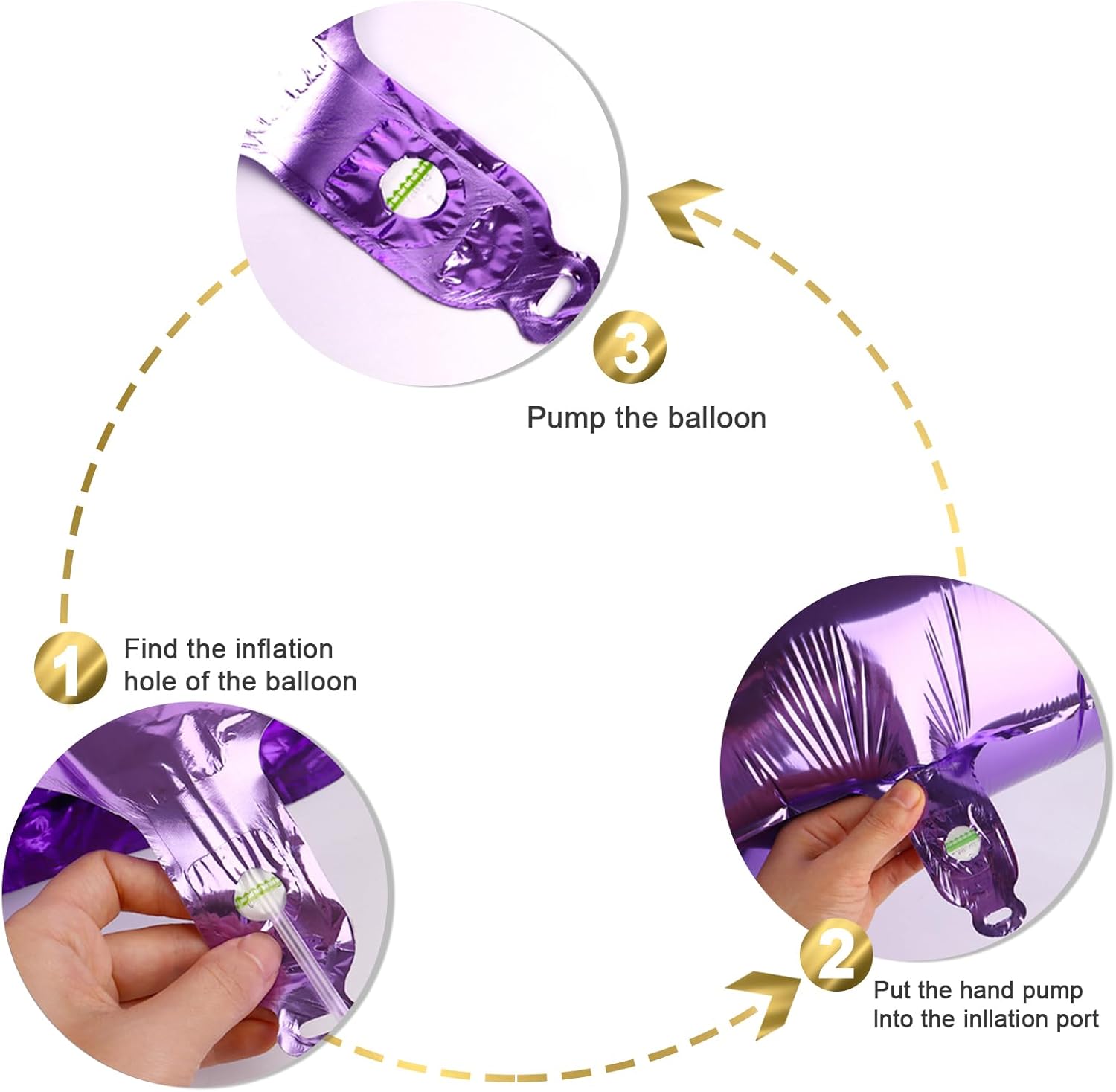 Purple 2026 Number Balloons - 40 Inch Giant Balloons for New Year's Eve & Graduation Celebrations