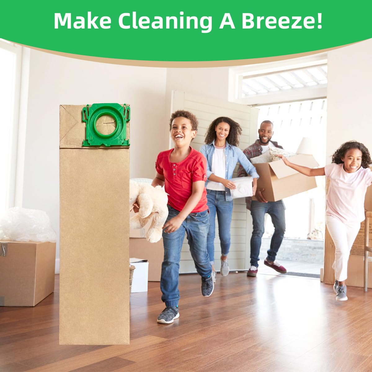 10 Pack 5300REP Vacuum Filter Bags Compatible with Sebo X/G/C Series and Windsor Sensor S12 S15 XP12 XP18 SR12 SR15 SR18 Upright Vacuum Replacement Bags for 5300REP