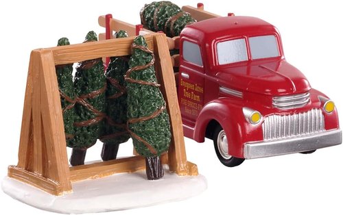 Lemax - Christmas Tree Delivery Transport | Perfect for Winter Village Displays