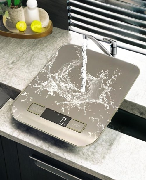 Digital Kitchen Scale by [Brand Name] - Precision Food Scale for Cooking & Baking | Stainless Steel, LCD Display, Compact Design