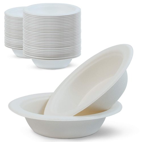 Green Earth, 16 oz, 1000-Count, Compostable Bowls, Natural Bagasse (Sugarcane Fiber), Everyday Tableware ââ‚¬â€œ Disposable - Round Shape Eco-Friendly