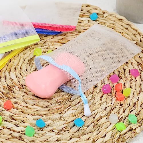 Mozeat Lens Exfoliating Soap Saver Pouch - 10 Pack Mesh Bubble Bags