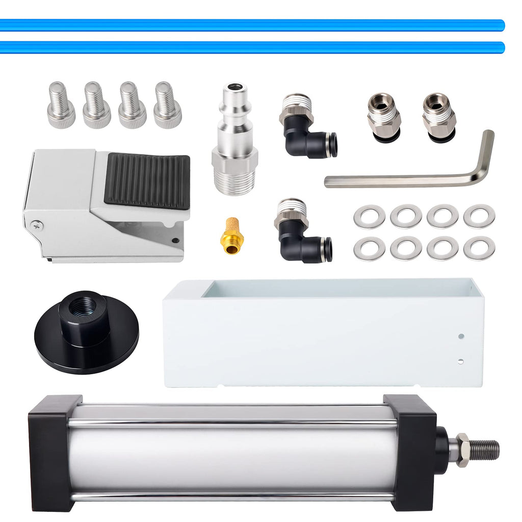 TAISHER Foot Valve Aluminum Can Crusher，Eco-Friendly Recycling Tool，Heavy Duty Pneumatic Cylinder Soda Beer Can Crusher