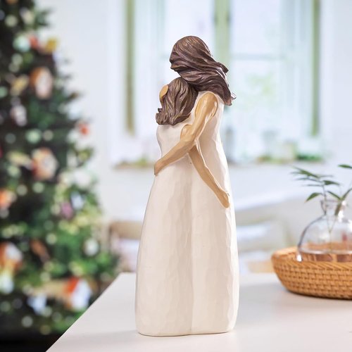 BUTILIVEEN Mother Daughter Figurines - Heartwarming Hugging Statues for Home Decor | Perfect Gift for Daughters