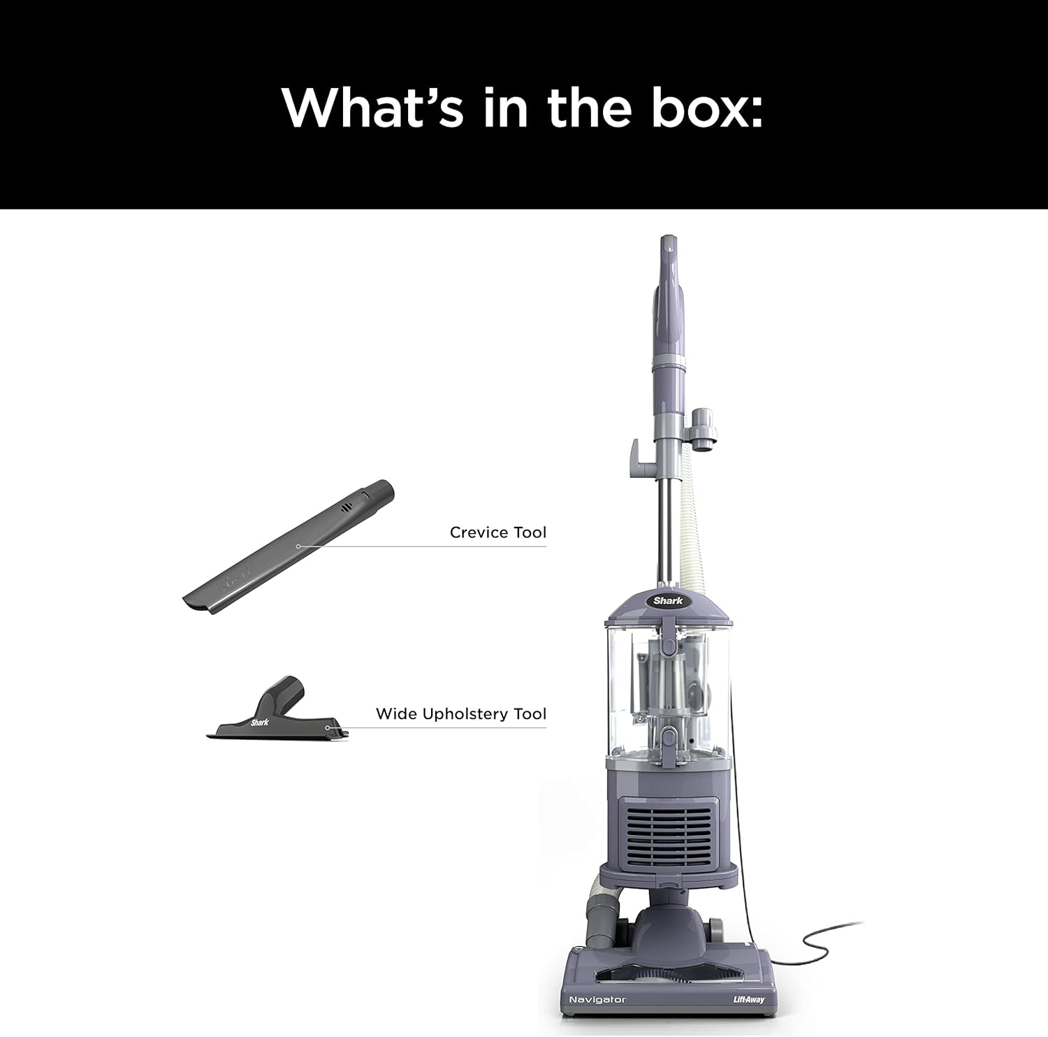 Shark NV352 Navigator Lift-Away Vacuum - HEPA Filter, Anti-Allergen Tech, Swivel Steering | Ideal for Carpets & Stairs, Lavender