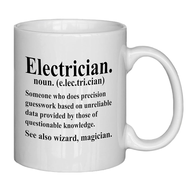 Electrician Definition Coffee Mugs 11oz - NATSUNO Variation of THIS listing