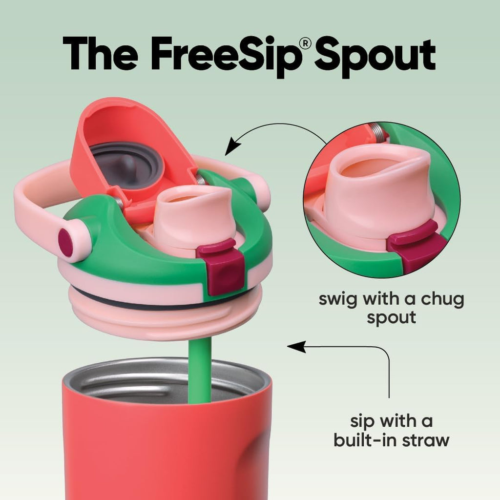 Owala FreeSip Sway Insulated Stainless Steel Water Bottle - 30oz, Two-Way Spout, BPA Free, Strawberry Fields
