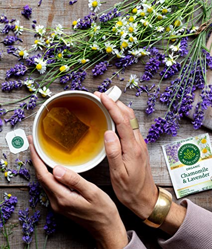 Traditional Medicinals Organic Chamomile Lavender Tea Bags - 32 Count