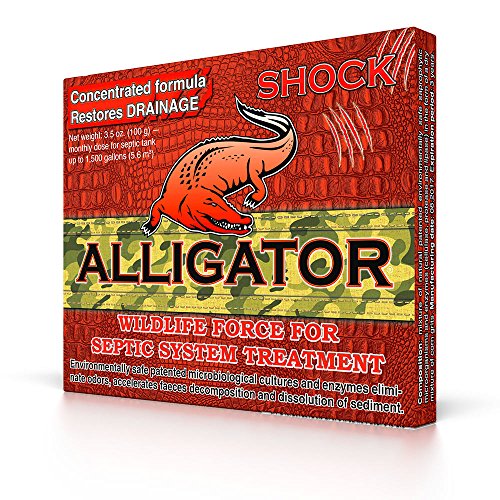 Alligator Shock Septic Treatment Cleaner | Natural Enzyme Formula for Odor Control