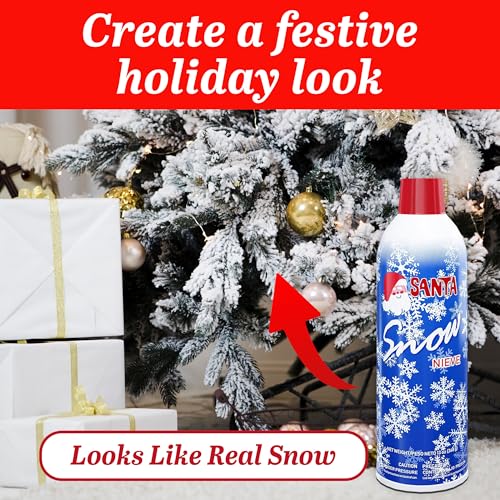 Artificial Snow Spray for Christmas Decorations 2 Pack - Winter Scene Effect