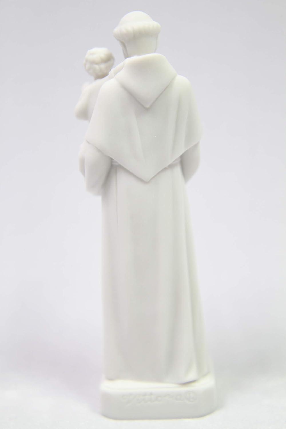 Vittoria Collection | 6" Saint Anthony De Padua White Statue Sculpture - Authentic Italian Craftsmanship