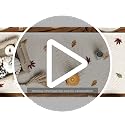 210 GSM Fall Table Runner 13x90 Inch Beige Polyester Home Decor