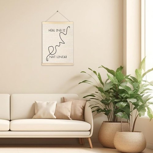 Ecezatik Healing Poster Hanger Frame - Mental Health Wall Decor for Therapy Offices | 12x16 Inches