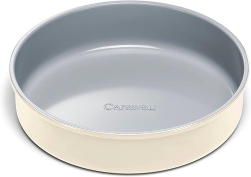 Caraway 9” Circle Pan - Non-Stick Ceramic Coating - Chemical-Free - Ideal for Cakes & Tartes - Cream