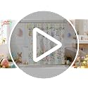 Mocsicka Easter Shower Curtain 71x71 Inch Bunny Eggs Bathroom Decor with 12 Hooks