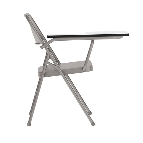 Flash Furniture Ralph Premium Steel Folding Chair with Right Handed Tablet Arm