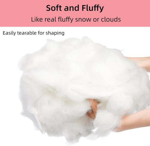 Cididu Fake Snow | 1000g Fluffy Artificial Fiber Fill for Christmas Decor - White Indoor Home Decoration