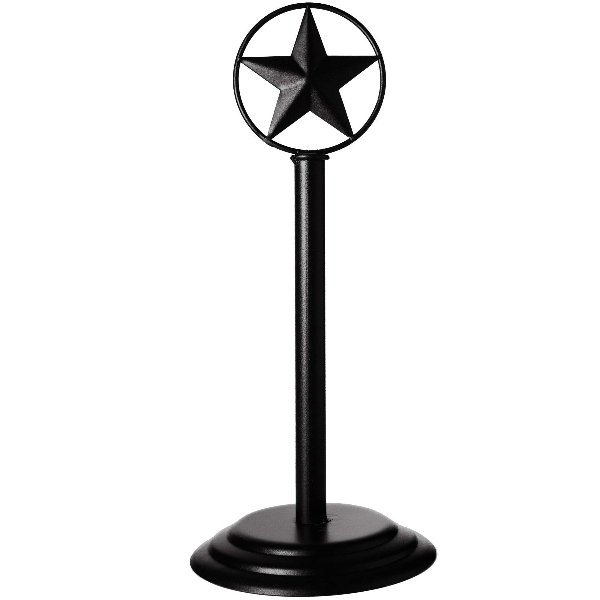 Black Rustic Texas Star Paper Towel Holder, Napkin Holder, Salt and Pepper Shakers Holder, Country Farmhouse Iron Kitchen Counter Accessory Set Holders (Paper Towel, Napkin, S&P Holder (3 Piece Set))