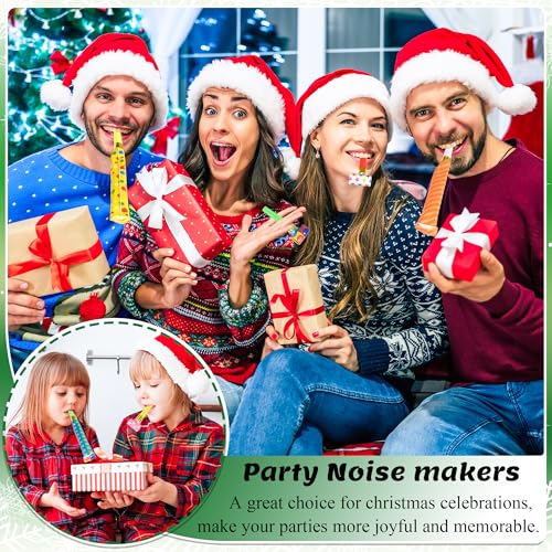 12 Pcs Colorful Paper Party Blowers - Fun Noisemakers for Celebrations
