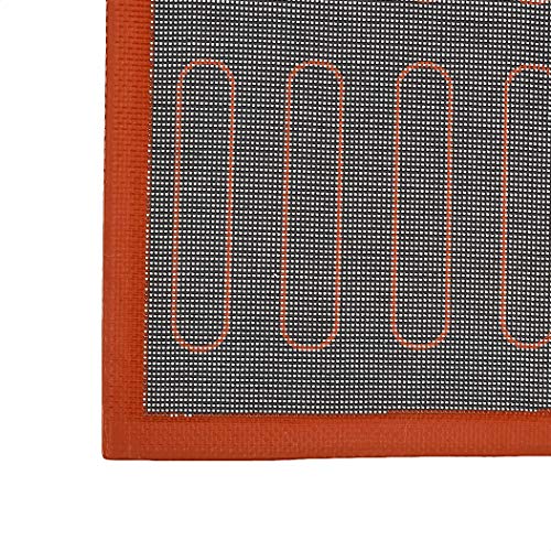 Amazon Basics 15.7 x 11.8 Inch Non-Stick Silicone Baking & Pastry Mat - Reusable, Heat Resistant, Non-Slip, Easy Clean, 2 Pack