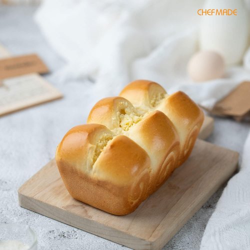 CHEFMADE Non-Stick 1LB Rectangle Loaf Pan - Oblong Bakeware for Bread & Meat | Champagne Gold