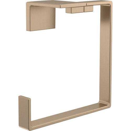 Delta Hand Towel Holder | Square Champagne Bronze Ring for Hanging Towels in Kitchen, Bathroom | Vero Accessories