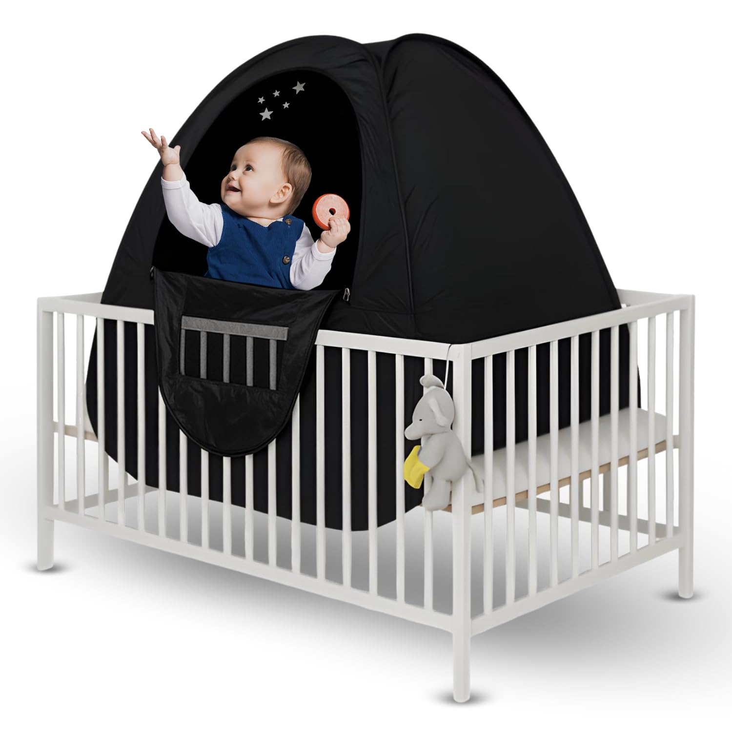 Talzora Baby Sleep Tent – Breathable Blackout Cover for Pack N Play, Crib Cover & Travel Sleep Pod, Easy pop up Setup for Toddlers and Babies Easy and Ready