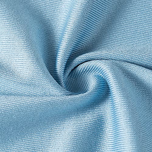 Puomue 12-Pack Microfiber Glass Cleaning Cloths, 12x16 Inch, Blue