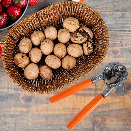 Nutcracker with Basket - Pecan Walnut Crackers for Kitchen & Gift Set