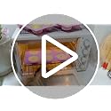 SmartKitch Silicone Jello Molds 3pcs Set - Fluted Tube Cake Pans (Purple, Blue, Pink)