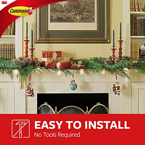 Command Small Decorating Clips White 20 Clips 24 Strips Damage-Free Hangings