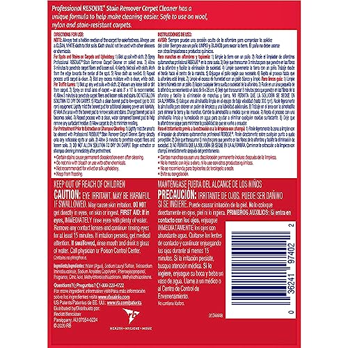 Resolve Professional Carpet Cleaner Spray, 32 Fl Oz - Stain Remover