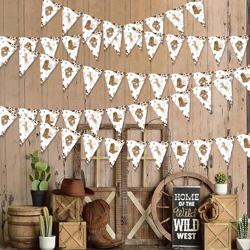 Cowboy Pennant Banner - Western Party Decoration for Birthdays
