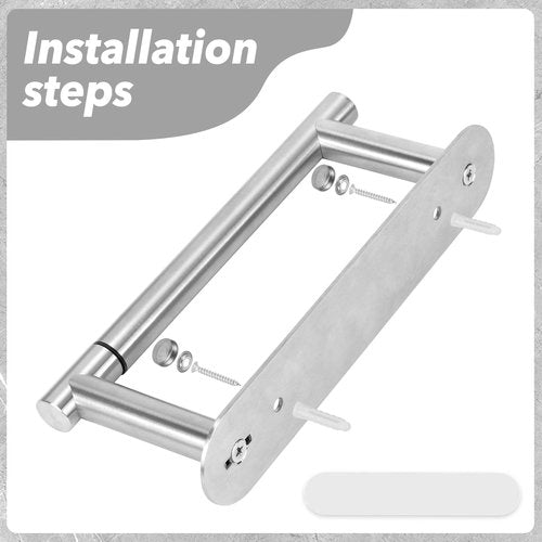 Brushed Nickel Toilet Paper Holder Wall Mount - Double Post Pivoting Bathroom Tissue Holder, 304 Stainless Steel Rustproof - Adhesive or Screw in Wall Toilet Paper Roll Holder, Commercial & Home Use