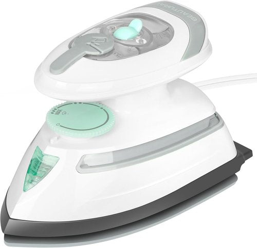 Beautural Mini Travel Steam Iron - Dual Voltage, Temperature Control, Non-Stick Soleplate | Perfect for Sewing & Quilting