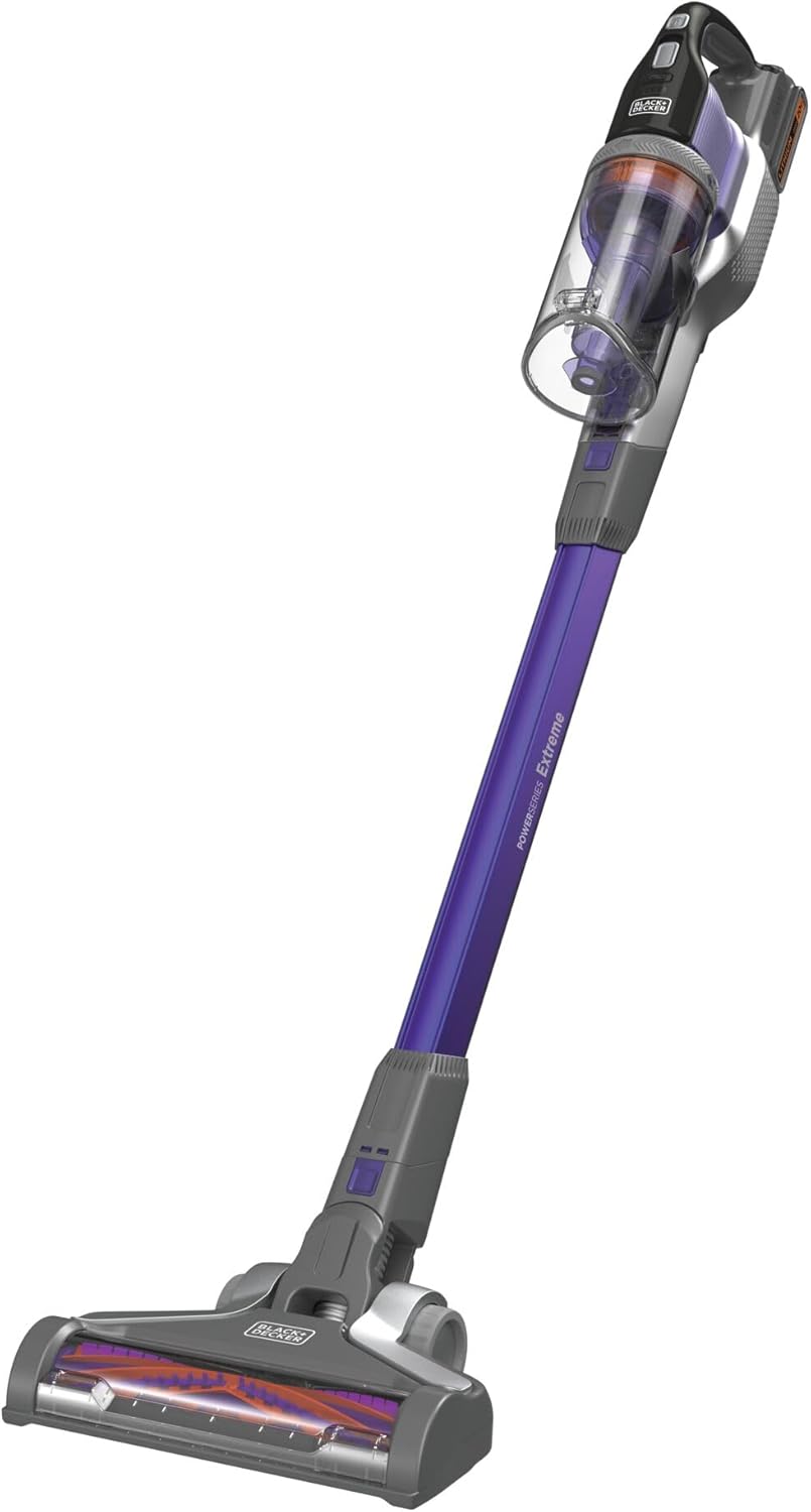 BLACK+DECKER Cordless Pet Hair Vacuum - Maximum Suction, 55 Minutes Runtime, Multi-Surface | Lightweight Design
