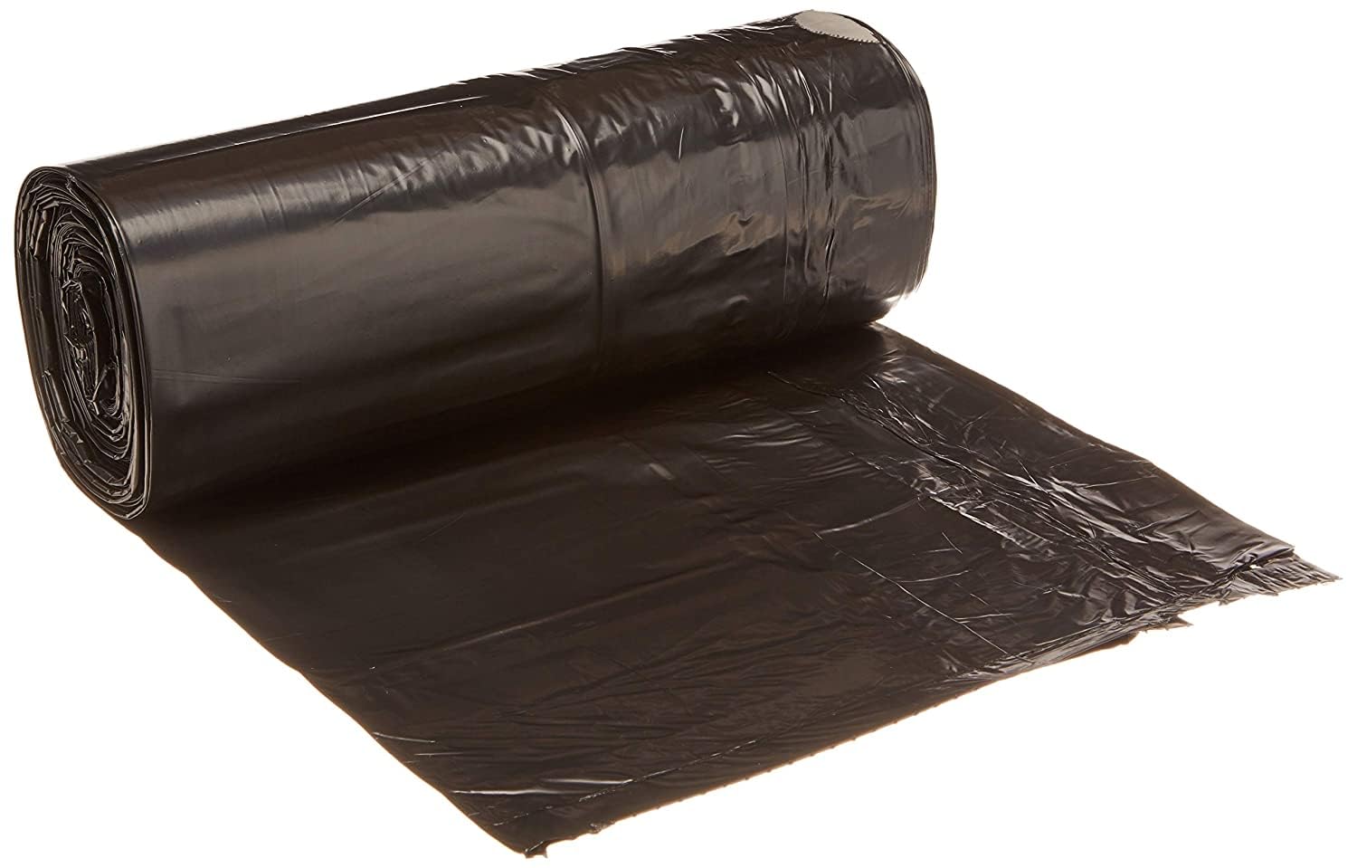 Ultrasac 45-55 Gallon 1.25 MIL Black Garbage Bags With Drawstrings Fits Rubbermaid Brute Trash Cans - 40" x 45" - Pack of 100 - For Commercial, Industrial, Municipal, & Healthcare